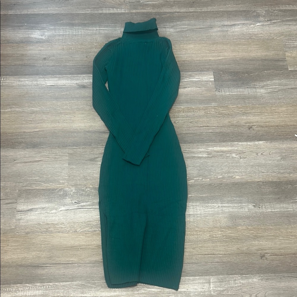 Double Zero Teal Long Sleeve Dress